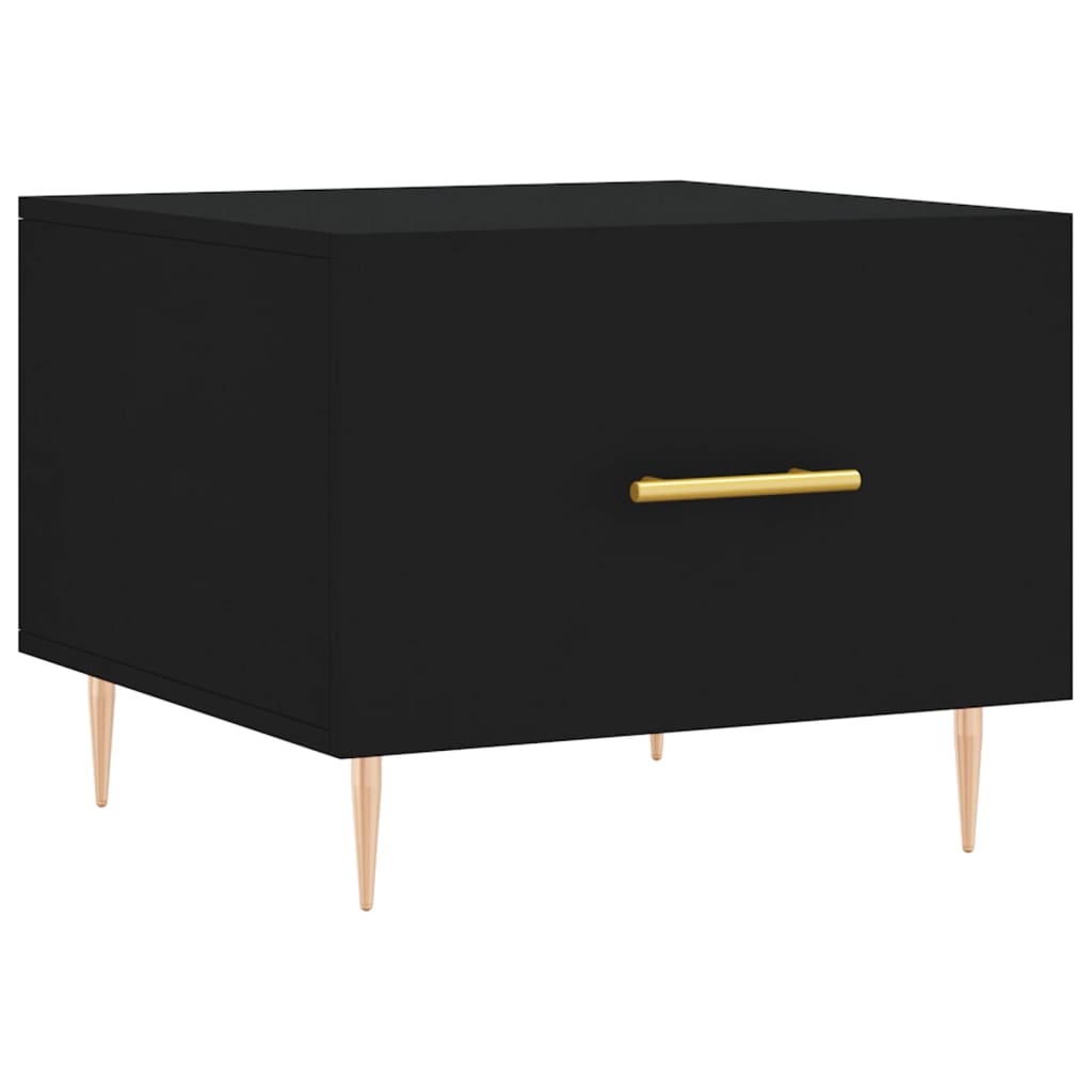 vidaXL Coffee Tables 2 pcs Black 50x50x40 cm Engineered Wood