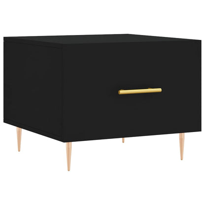 vidaXL Coffee Tables 2 pcs Black 50x50x40 cm Engineered Wood