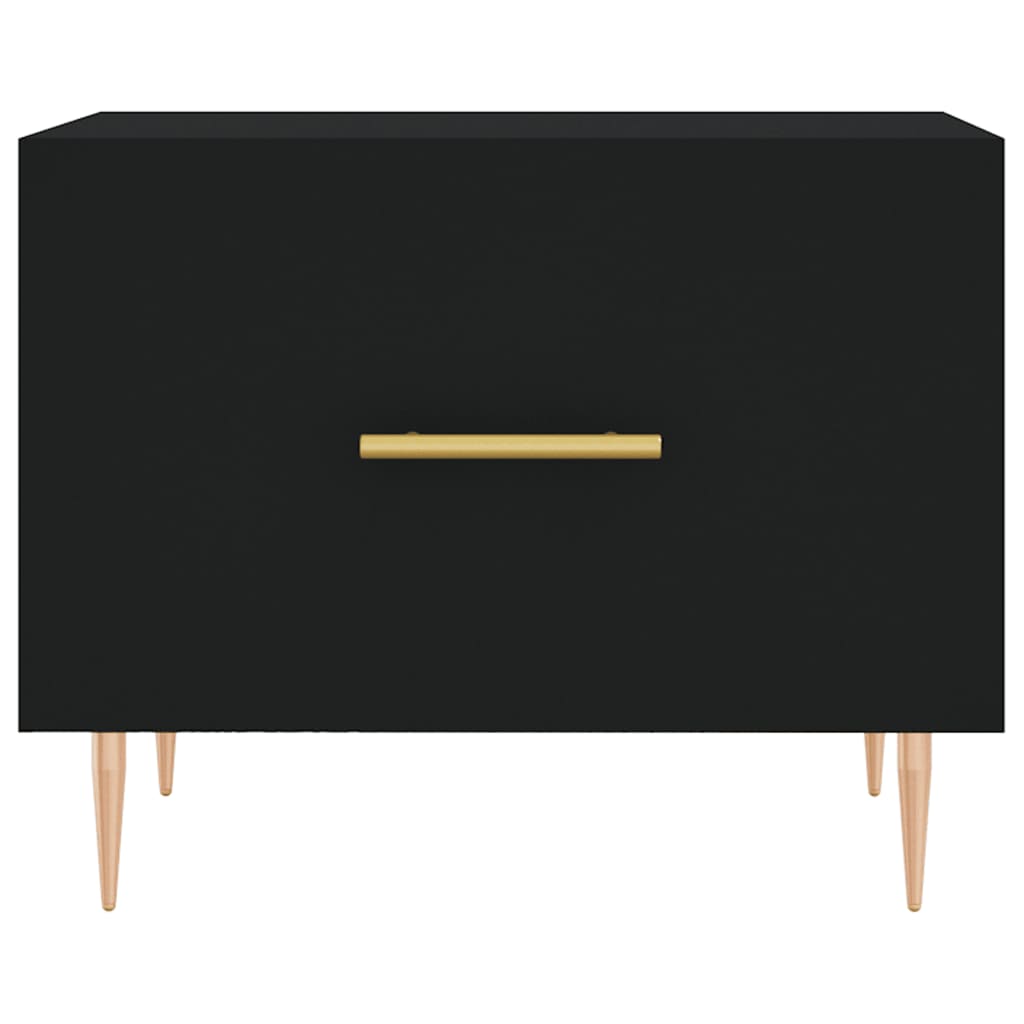 vidaXL Coffee Tables 2 pcs Black 50x50x40 cm Engineered Wood