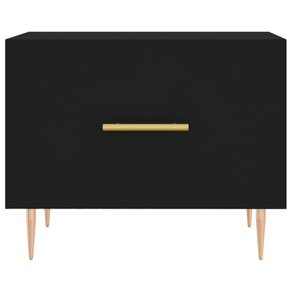 vidaXL Coffee Tables 2 pcs Black 50x50x40 cm Engineered Wood