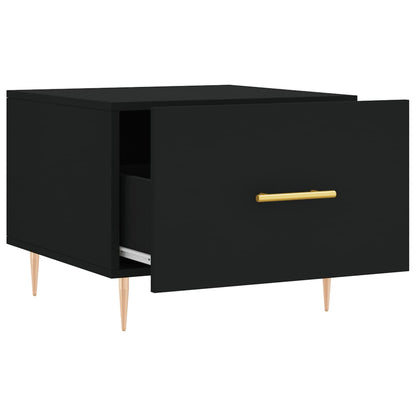 vidaXL Coffee Tables 2 pcs Black 50x50x40 cm Engineered Wood