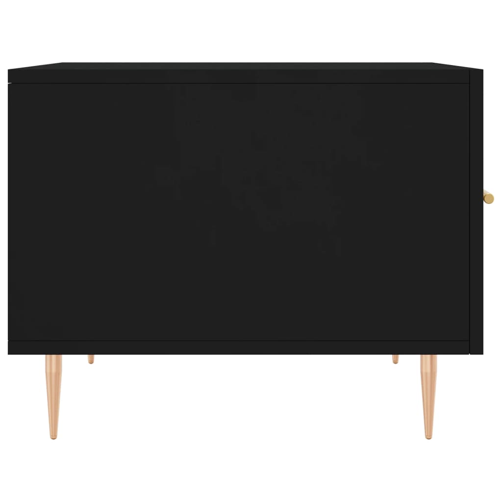 vidaXL Coffee Tables 2 pcs Black 50x50x40 cm Engineered Wood