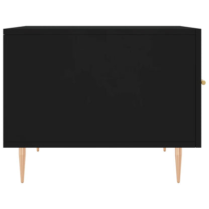 vidaXL Coffee Tables 2 pcs Black 50x50x40 cm Engineered Wood