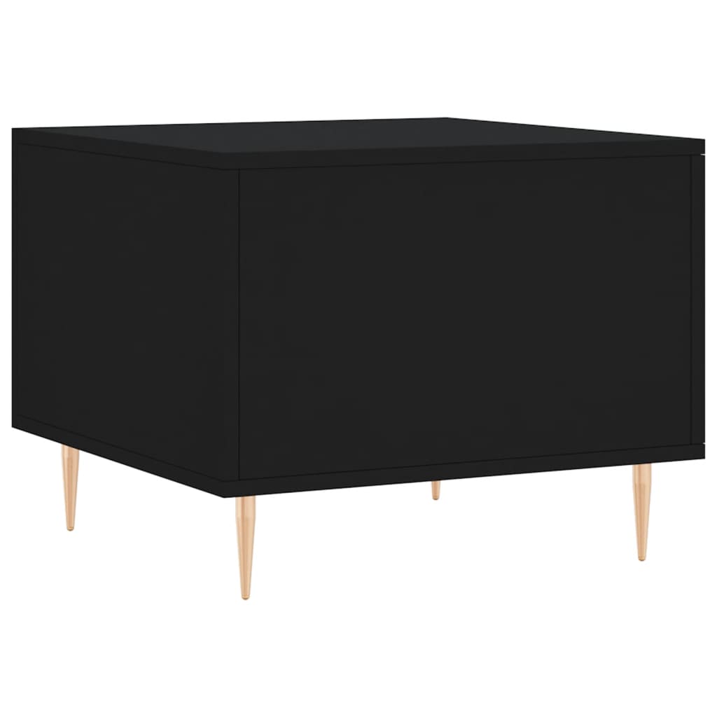 vidaXL Coffee Tables 2 pcs Black 50x50x40 cm Engineered Wood