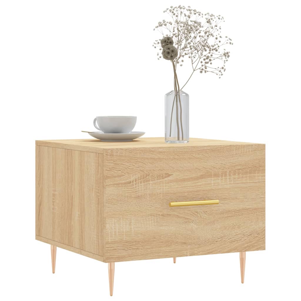 vidaXL Coffee Table Sonoma Oak 50x50x40 cm Engineered Wood