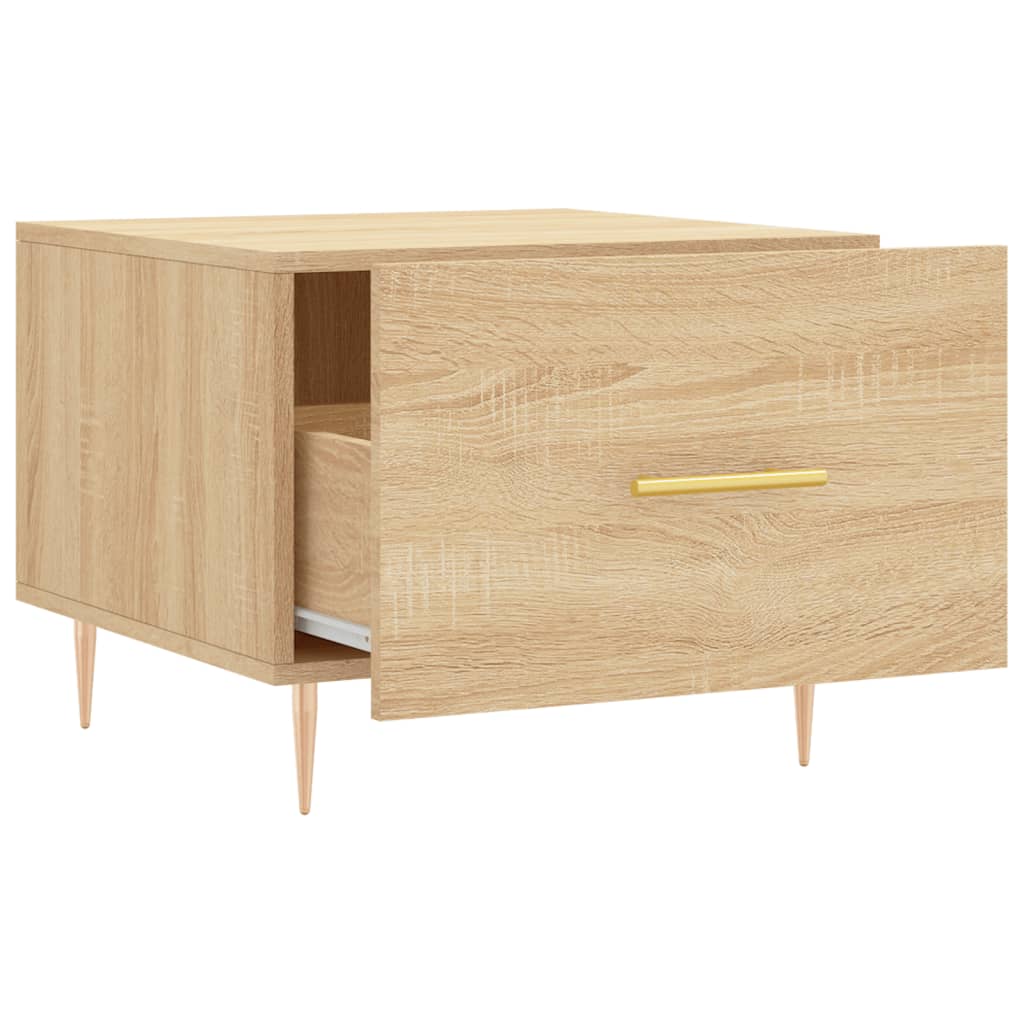vidaXL Coffee Table Sonoma Oak 50x50x40 cm Engineered Wood