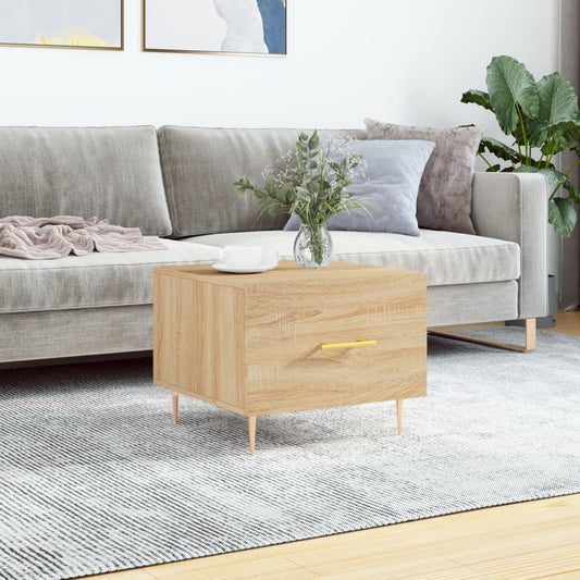 vidaXL Coffee Table Sonoma Oak 50x50x40 cm Engineered Wood