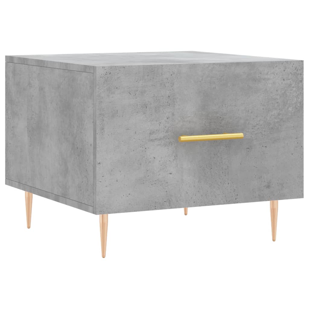 vidaXL Coffee Table Concrete Grey 50x50x40 cm Engineered Wood