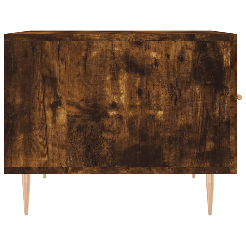 vidaXL Coffee Table Smoked Oak 50x50x40 cm Engineered Wood