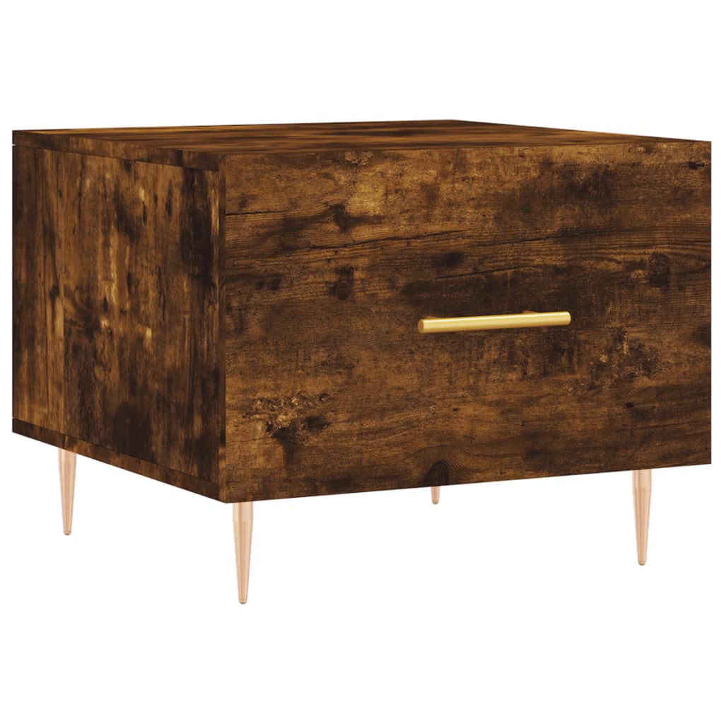 vidaXL Coffee Tables 2 pcs Smoked Oak 50x50x40 cm Engineered Wood