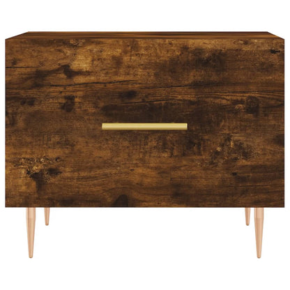 vidaXL Coffee Tables 2 pcs Smoked Oak 50x50x40 cm Engineered Wood