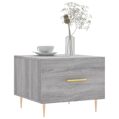 vidaXL Coffee Table Grey Sonoma 50x50x40 cm Engineered Wood