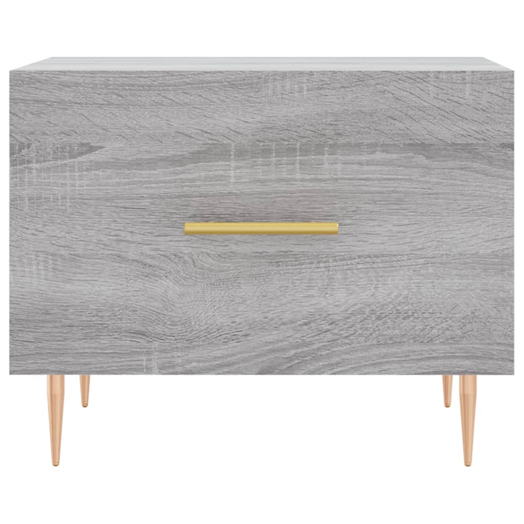 vidaXL Coffee Table Grey Sonoma 50x50x40 cm Engineered Wood