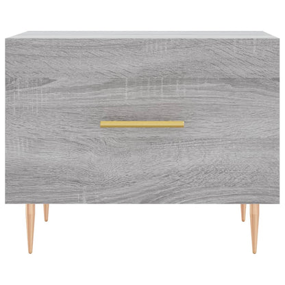 vidaXL Coffee Table Grey Sonoma 50x50x40 cm Engineered Wood