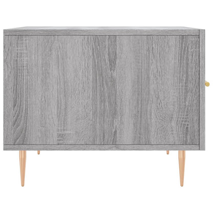 vidaXL Coffee Table Grey Sonoma 50x50x40 cm Engineered Wood