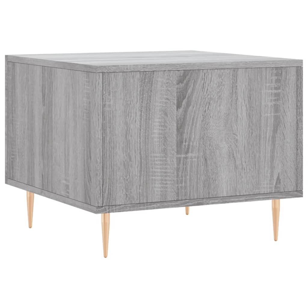 vidaXL Coffee Table Grey Sonoma 50x50x40 cm Engineered Wood