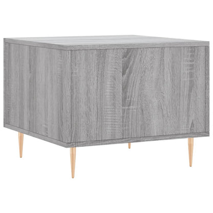 vidaXL Coffee Table Grey Sonoma 50x50x40 cm Engineered Wood