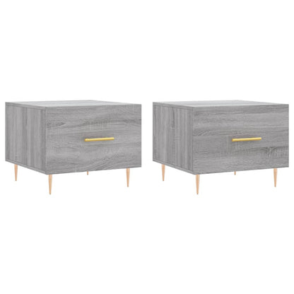 vidaXL Coffee Tables 2 pcs Grey Sonoma 50x50x40 cm Engineered Wood