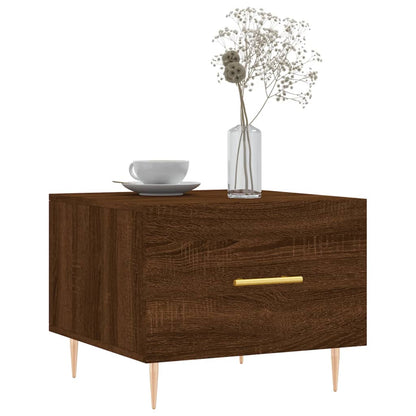 vidaXL Coffee Tables 2 pcs Brown Oak 50x50x40 cm Engineered Wood