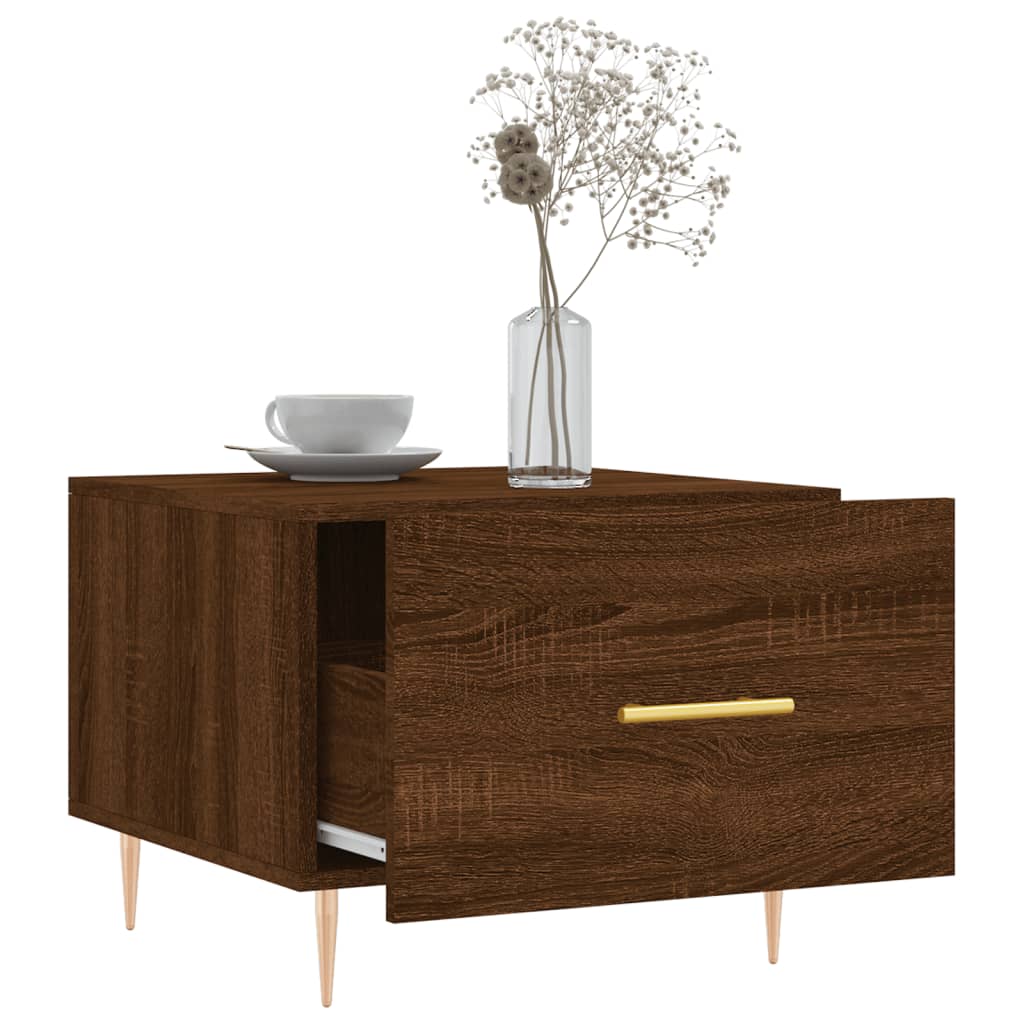 vidaXL Coffee Tables 2 pcs Brown Oak 50x50x40 cm Engineered Wood