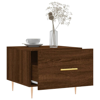 vidaXL Coffee Tables 2 pcs Brown Oak 50x50x40 cm Engineered Wood