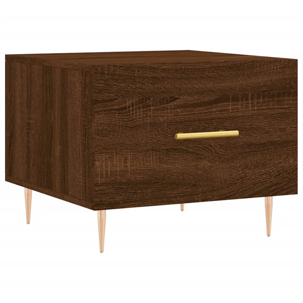 vidaXL Coffee Tables 2 pcs Brown Oak 50x50x40 cm Engineered Wood