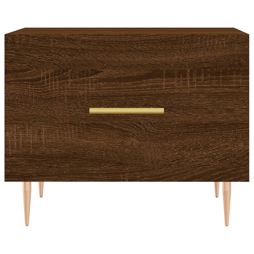 vidaXL Coffee Tables 2 pcs Brown Oak 50x50x40 cm Engineered Wood