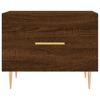 vidaXL Coffee Tables 2 pcs Brown Oak 50x50x40 cm Engineered Wood