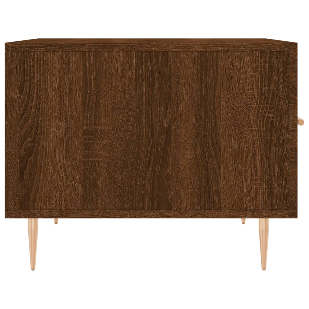 vidaXL Coffee Tables 2 pcs Brown Oak 50x50x40 cm Engineered Wood