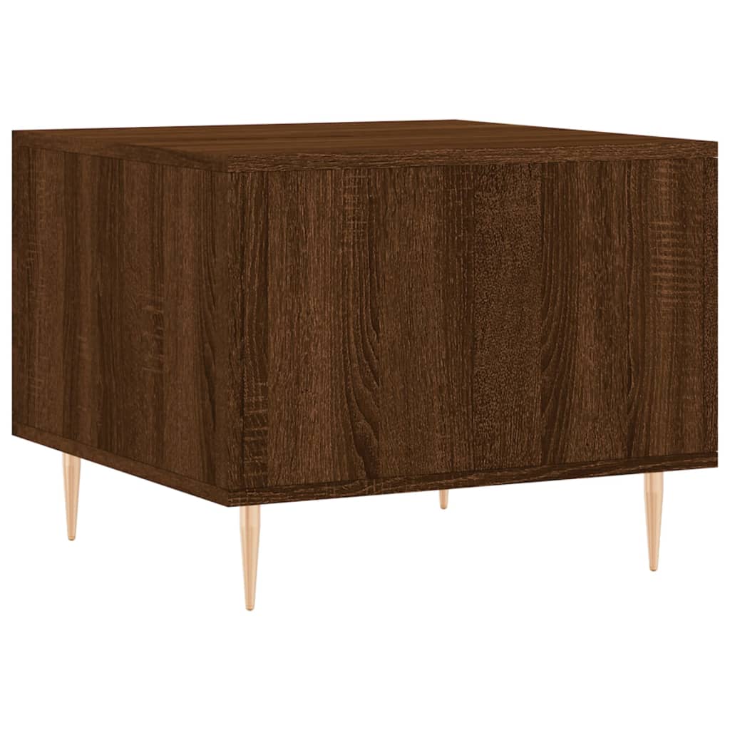 vidaXL Coffee Tables 2 pcs Brown Oak 50x50x40 cm Engineered Wood