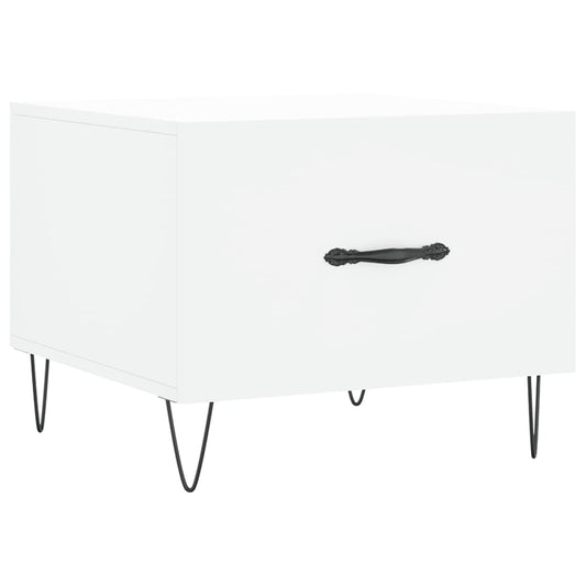 vidaXL Coffee Table White 50x50x40 cm Engineered Wood