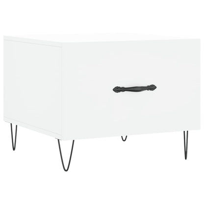 vidaXL Coffee Table White 50x50x40 cm Engineered Wood