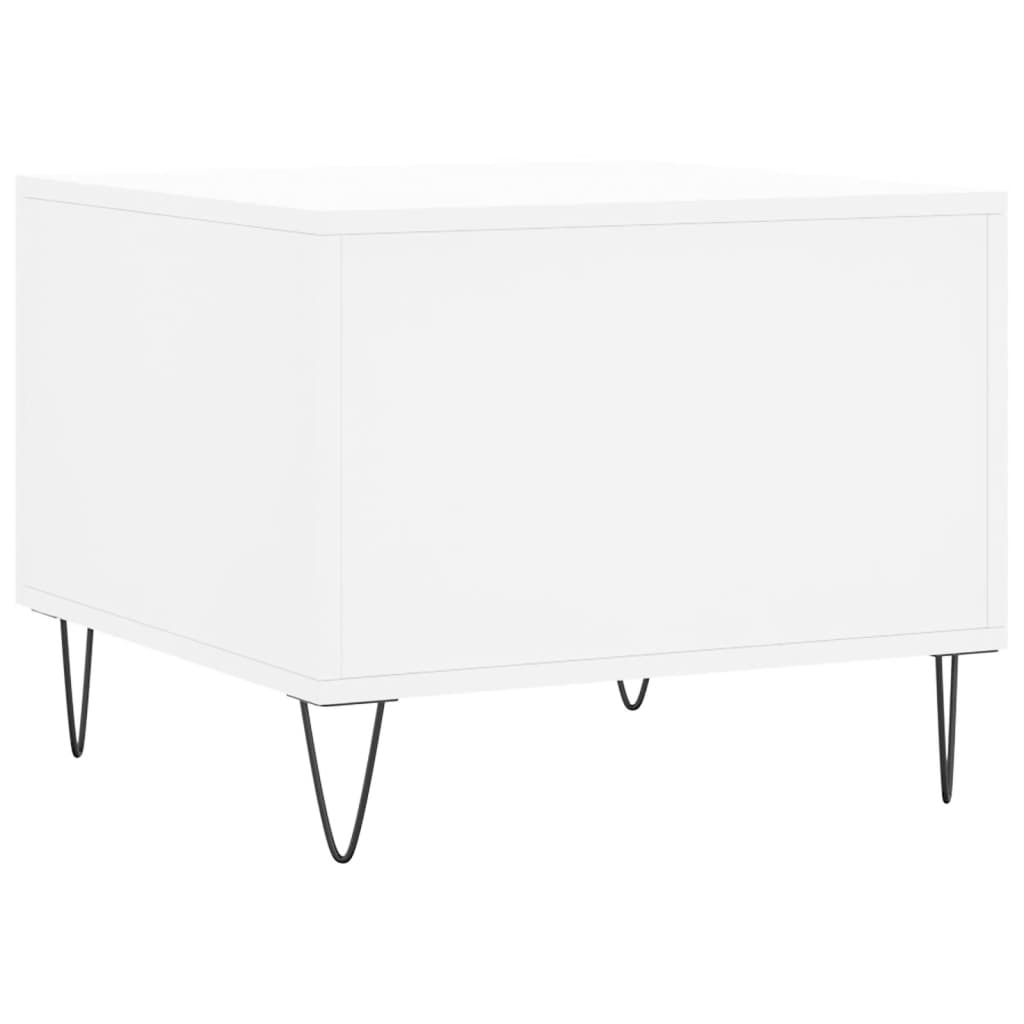 vidaXL Coffee Table White 50x50x40 cm Engineered Wood