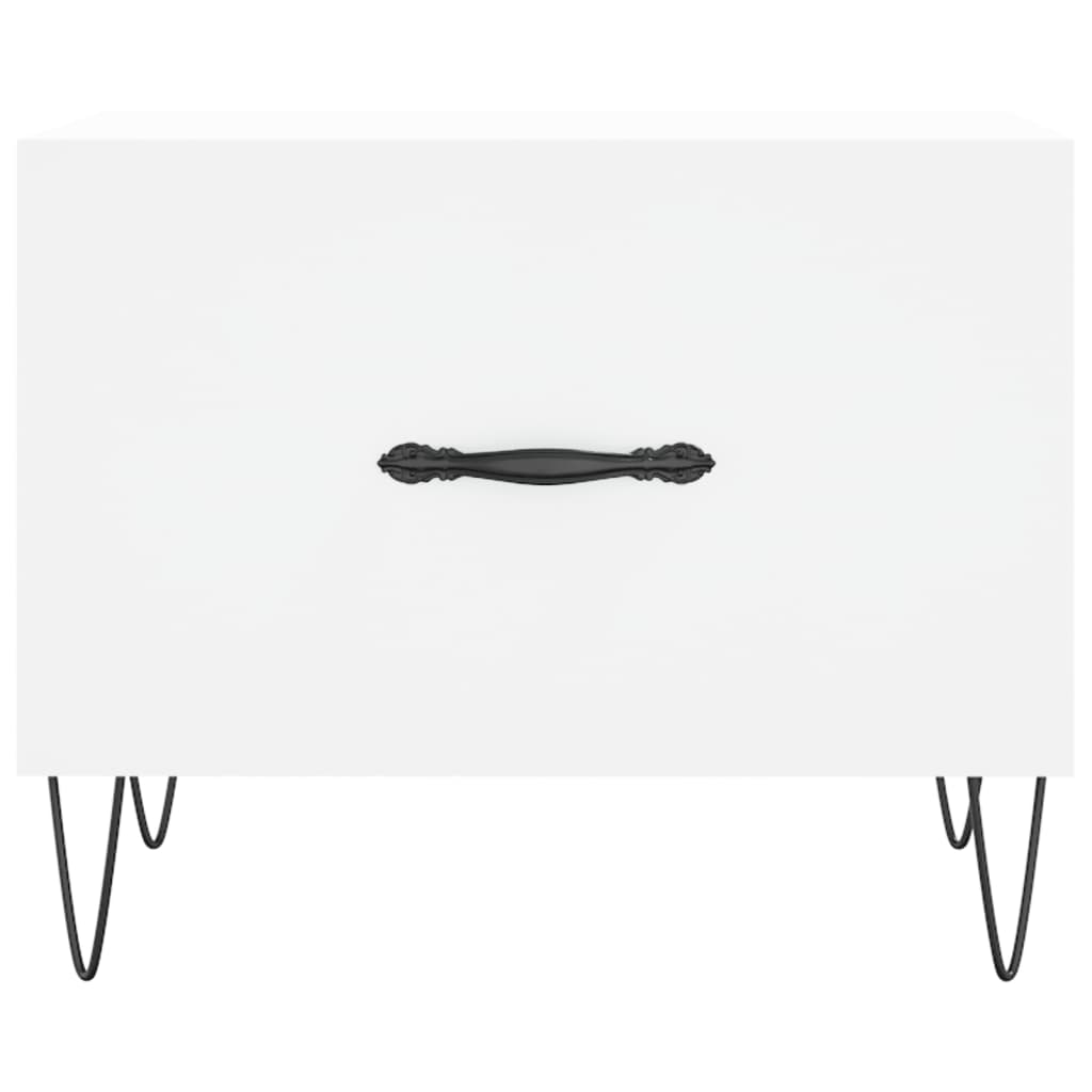 vidaXL Coffee Tables 2 pcs White 50x50x40 cm Engineered Wood