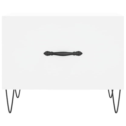 vidaXL Coffee Tables 2 pcs White 50x50x40 cm Engineered Wood