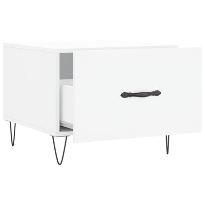 vidaXL Coffee Tables 2 pcs White 50x50x40 cm Engineered Wood