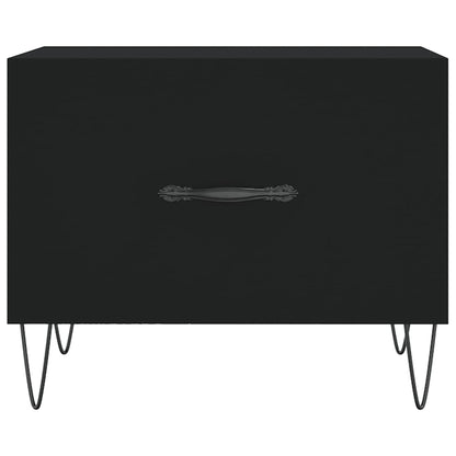 vidaXL Coffee Table Black 50x50x40 cm Engineered Wood