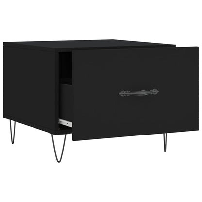vidaXL Coffee Table Black 50x50x40 cm Engineered Wood