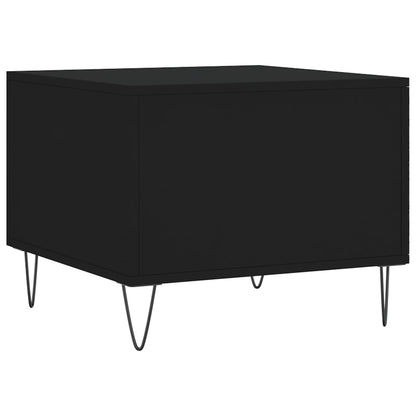 vidaXL Coffee Table Black 50x50x40 cm Engineered Wood