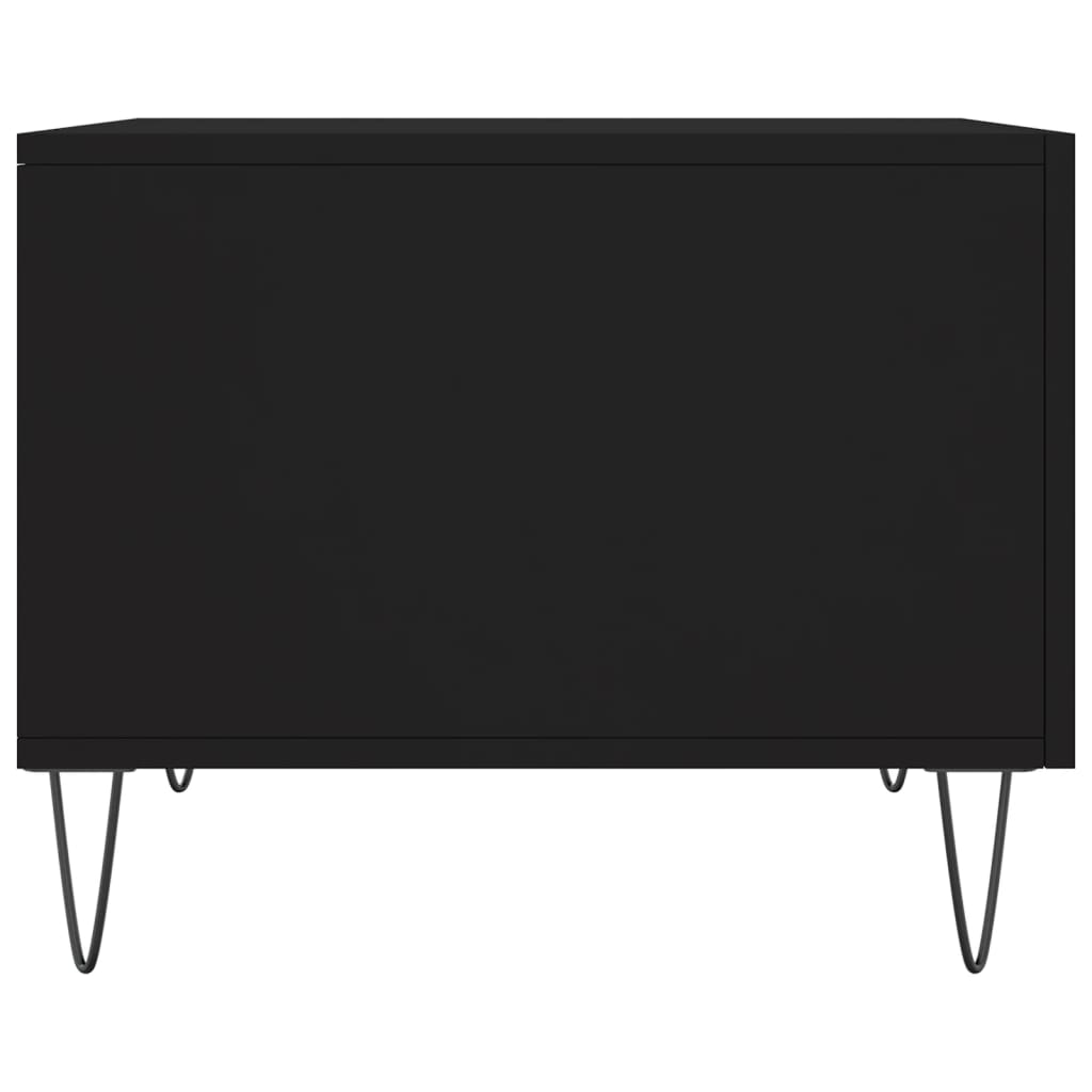 vidaXL Coffee Tables 2 pcs Black 50x50x40 cm Engineered Wood