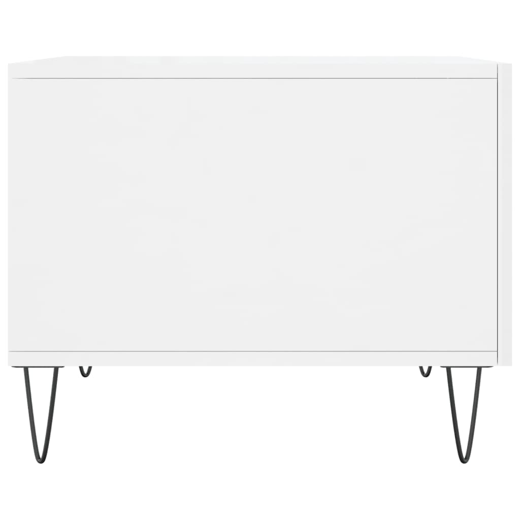 vidaXL Coffee Table High Gloss White 50x50x40 cm Engineered Wood