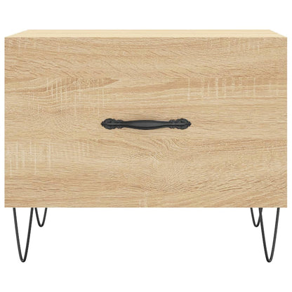 vidaXL Coffee Table Sonoma Oak 50x50x40 cm Engineered Wood