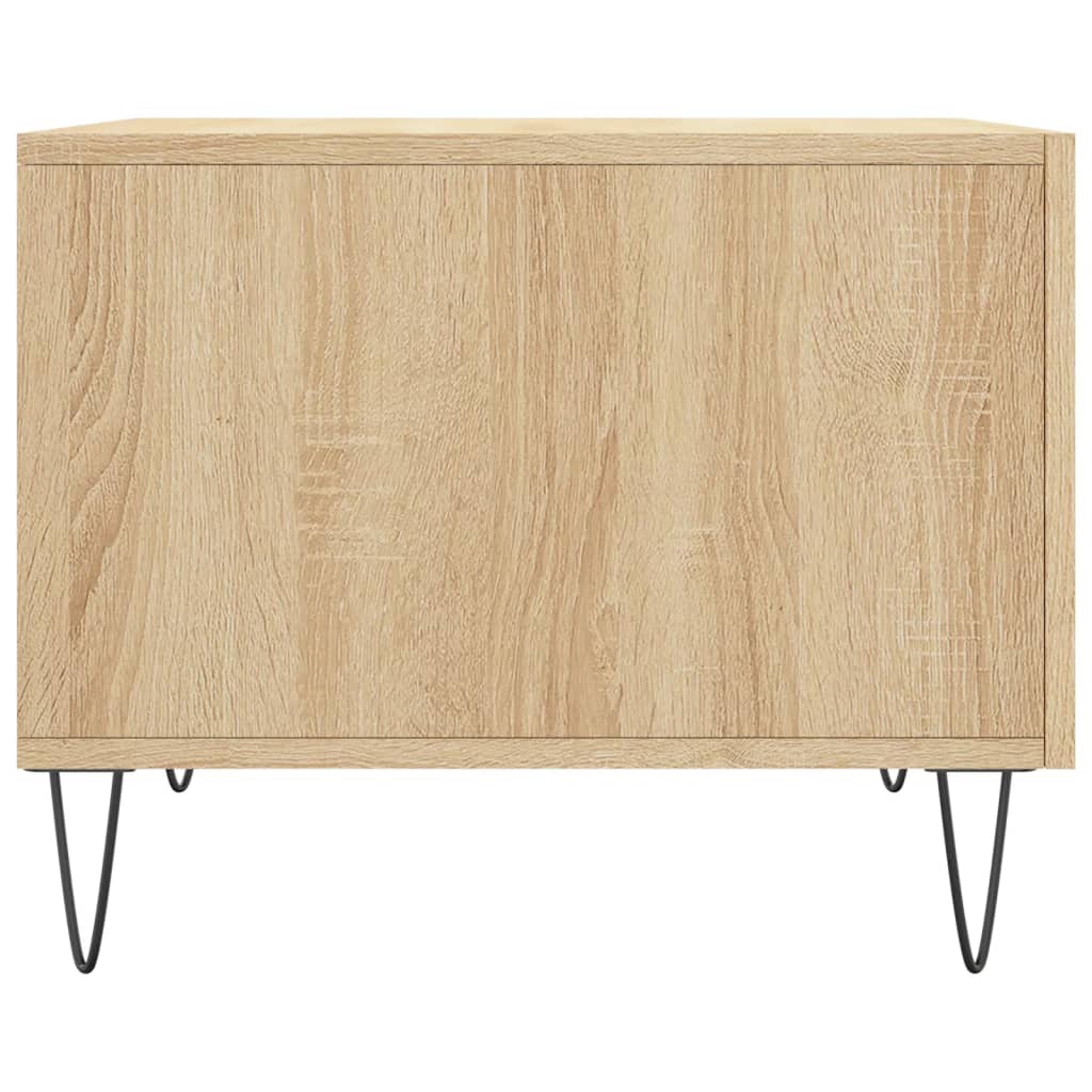 vidaXL Coffee Table Sonoma Oak 50x50x40 cm Engineered Wood