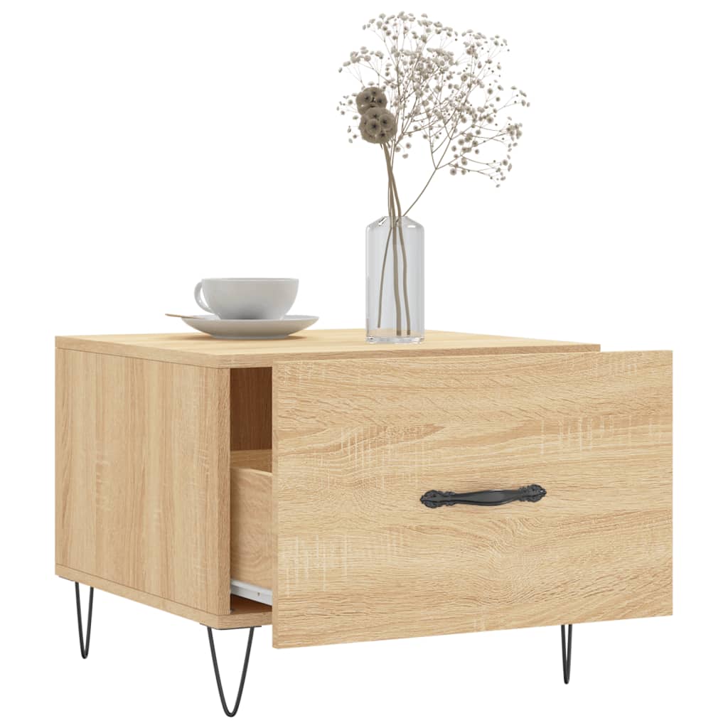vidaXL Coffee Tables 2 pcs Sonoma Oak 50x50x40 cm Engineered Wood