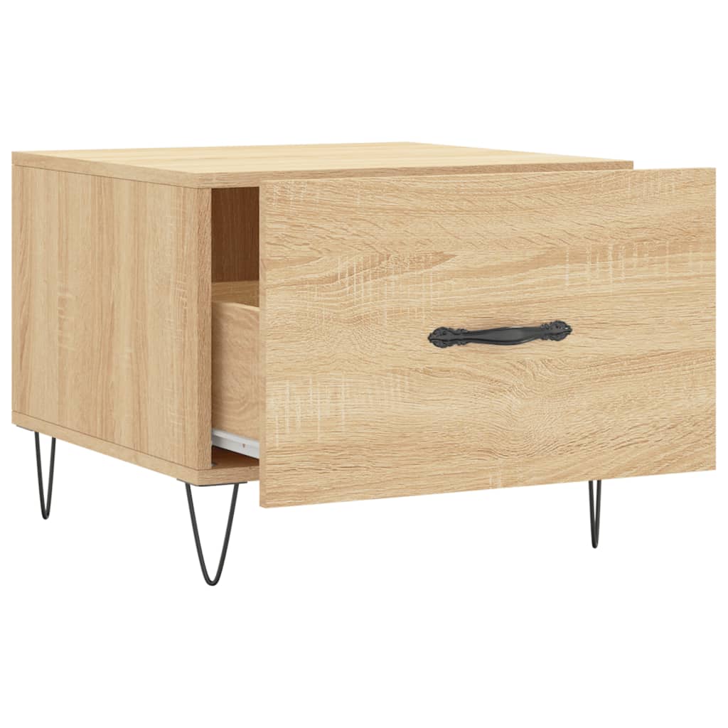vidaXL Coffee Tables 2 pcs Sonoma Oak 50x50x40 cm Engineered Wood