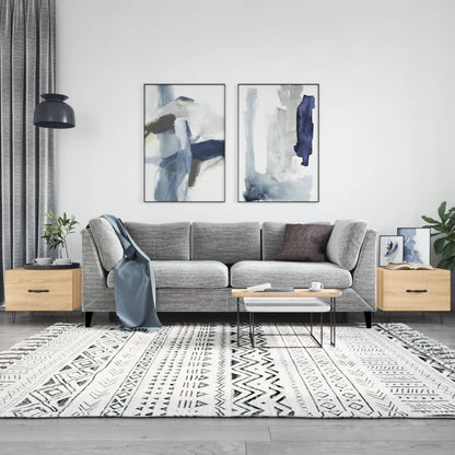 vidaXL Coffee Tables 2 pcs Sonoma Oak 50x50x40 cm Engineered Wood