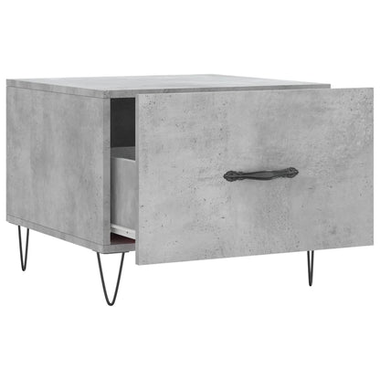 vidaXL Coffee Table Concrete Grey 50x50x40 cm Engineered Wood