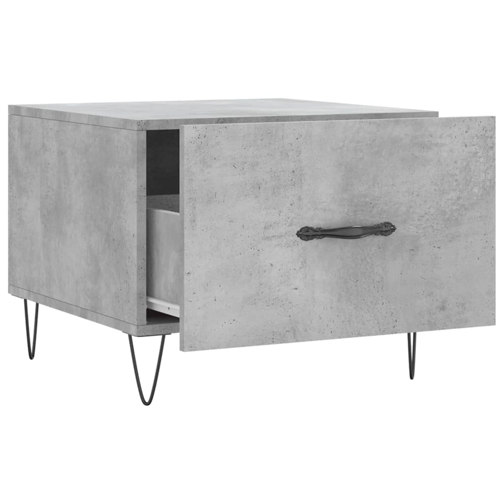 vidaXL Coffee Tables 2 pcs Concrete Grey 50x50x40 cm Engineered Wood