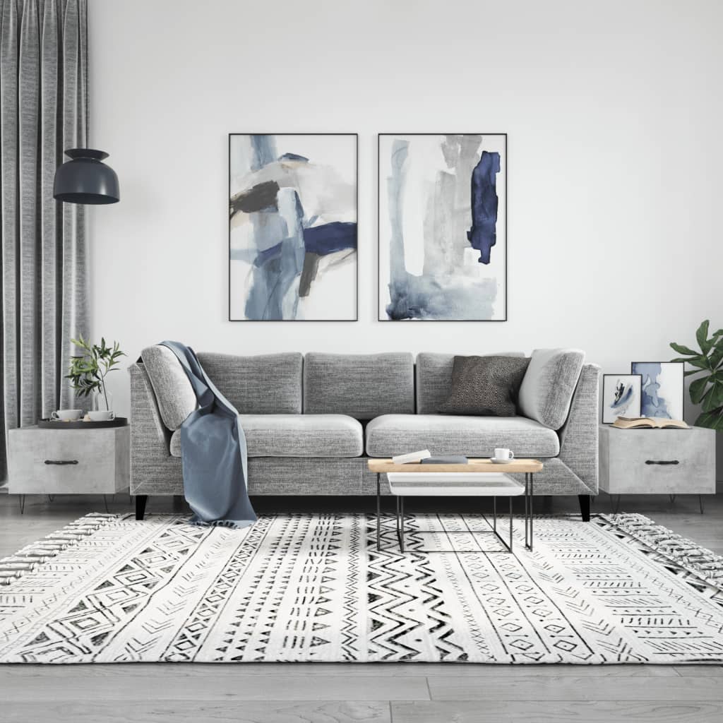 vidaXL Coffee Tables 2 pcs Concrete Grey 50x50x40 cm Engineered Wood