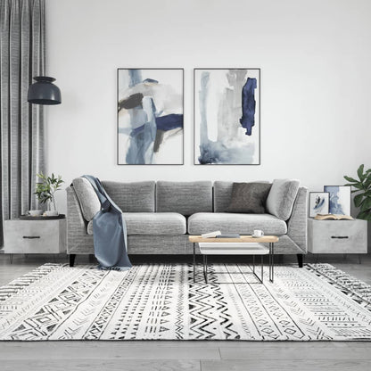 vidaXL Coffee Tables 2 pcs Concrete Grey 50x50x40 cm Engineered Wood
